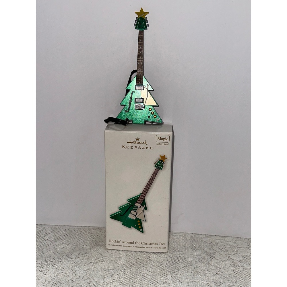 Hallmark Keepsake‎ Rockin Around the Christmas Tree Electric Guitar Ornament